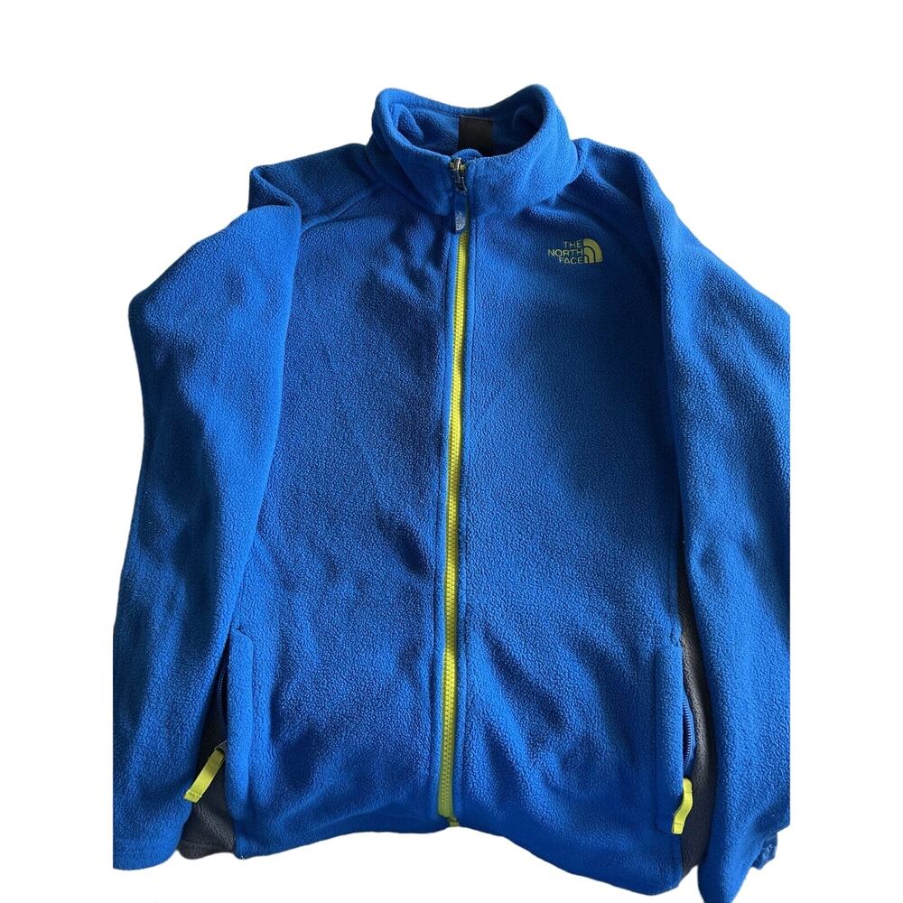 North face Boys XL Denali Jacket Blue/gray
